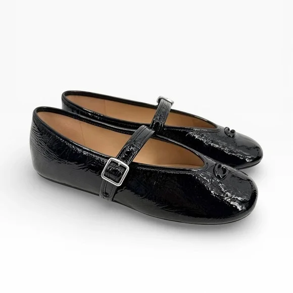 NEW Coach Sculpted C Soft Mary Jane Flats in Black - Women's Size US 7 - Picture 10 of 14